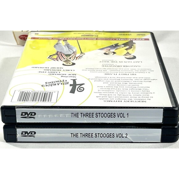 The Three Stooges DVD 2 Disc Set Vintage 2003 New Sealed DVDs - Picture 4 of 12